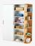 Armoire 2 portes coulissantes + bibliothèque JAPI blanc 4 - vertbaudet enfant 