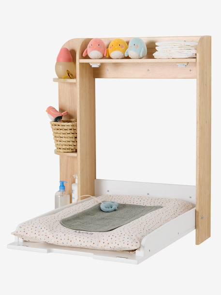 Table à langer murale avec rangement bois 4 - vertbaudet enfant 