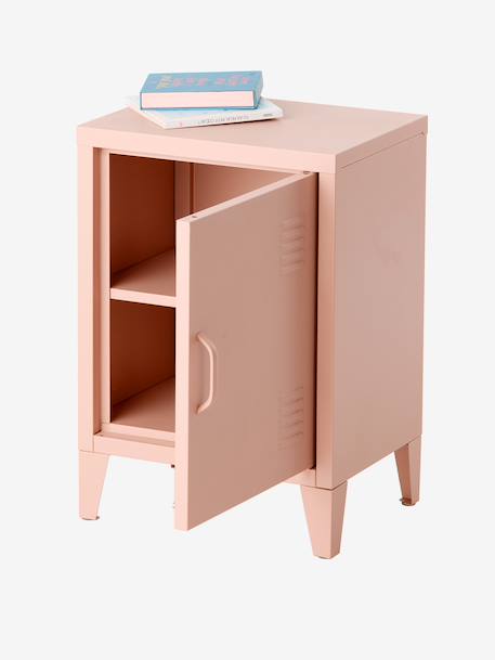Table de chevet 1 porte en métal rose+vert 5 - vertbaudet enfant 