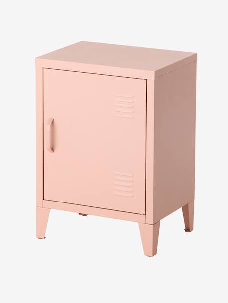 Table de chevet 1 porte en métal rose+vert 3 - vertbaudet enfant 