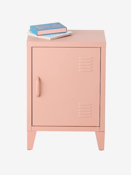 Table de chevet 1 porte en métal rose+vert 6 - vertbaudet enfant 