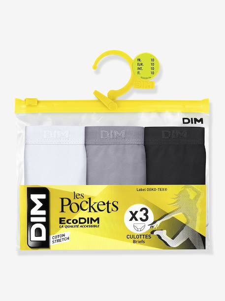 Fille-Sous-vêtement-Lot de 3 culottes fille Les Pockets Ecodim