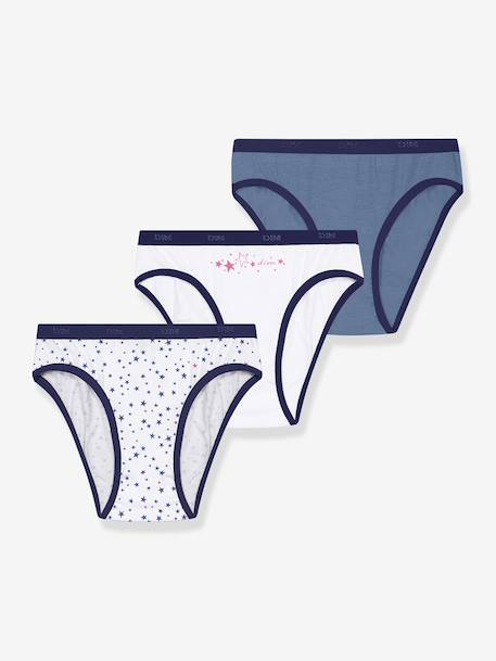 Fille-Sous-vêtement-Lot de 3 culottes fille en coton stretch Les Pockets