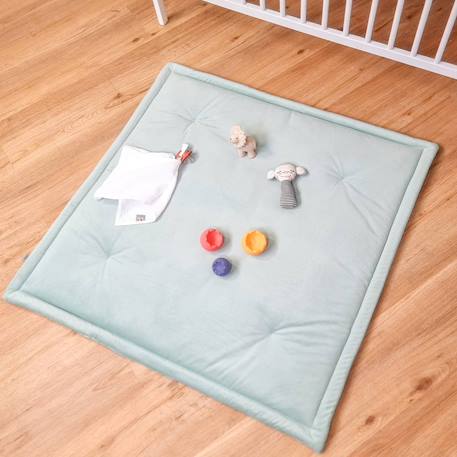Tapis de parc tapis d'éveil réversible safari Safari, vert, gris, blanc 6 - vertbaudet enfant 