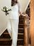 Pantalon large en crêpe collection mariage écru 1 - vertbaudet enfant 