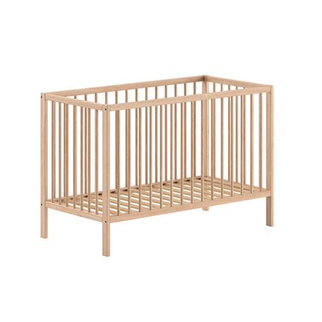 Lit bébé sommier réglable en hauteur hêtre massif naturel  paola Blanc+Bois 8 - vertbaudet enfant 