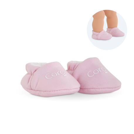 Chaussons roses pour poupon 30 cm Multicolore 4 - vertbaudet enfant 