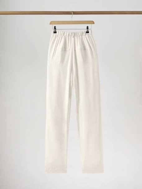 Pantalon large en crêpe collection mariage écru 4 - vertbaudet enfant 