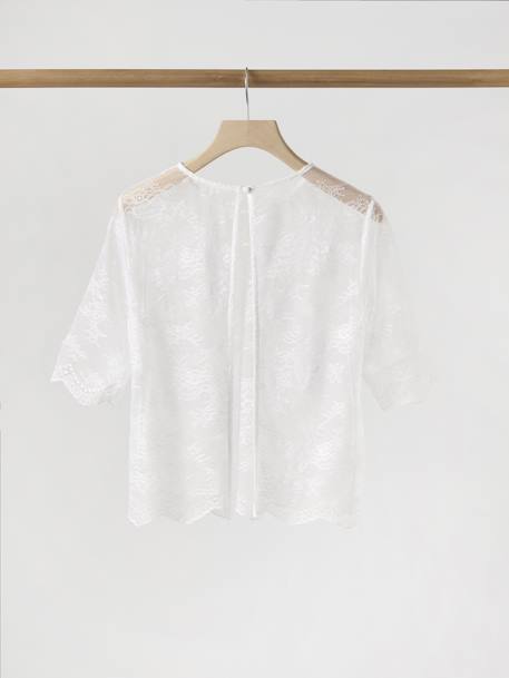 Blouse de mariée en dentelle grossesse ou femme collection mariage écru 4 - vertbaudet enfant 