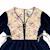Robe hiver   velours   fleurie   margot Bleu marine beige rose 5 - vertbaudet enfant 