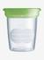 Lot de 5 pots de conservation 120 ml transparent/vert 1 - vertbaudet enfant 