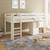 Lit mi-hauteur pin massif naturel  isidore Blanc+Bois 4 - vertbaudet enfant 