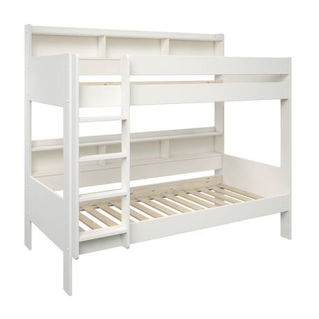 Lit superposé avec rangements pin massif  edouard Blanc+Bois 5 - vertbaudet enfant 