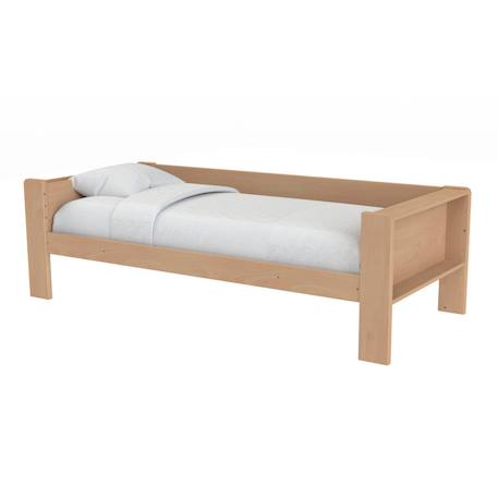 Lit banquette bois massif hêtre naturel  arsène Bois naturel 4 - vertbaudet enfant 
