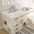Lit mi-hauteur avec bureau et rangements pin massif  arthur Blanc 4 - vertbaudet enfant 