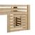 Lit cabane mi-hauteur en pin massif naturel  hary Bois naturel 6 - vertbaudet enfant 