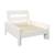 Lit mezzanine avec bureau et chauffeuse pin massif  colette Blanc 6 - vertbaudet enfant 