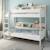 Lit superposé avec rangements pin massif  edouard Blanc+Bois 1 - vertbaudet enfant 