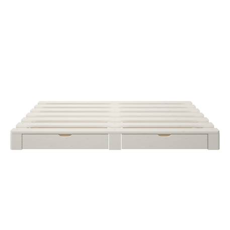 Lit palette avec tête de lit pin massif  siméon Blanc+Bois 5 - vertbaudet enfant 