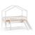 Lit cabane surélevé avec toboggan pin massif  axel Blanc 3 - vertbaudet enfant 
