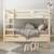 Paire de tiroirs pour lit superposé pin massif naturel  isidore Blanc+Bois 8 - vertbaudet enfant 