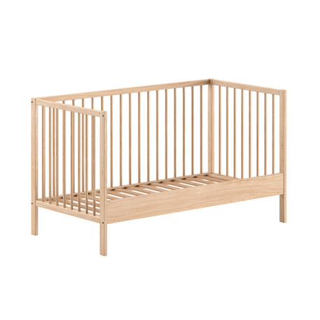 Lit bébé évolutif en hêtre massif  paola Blanc+Bois+Gris 11 - vertbaudet enfant 