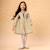 Robe liberty  à manches longues   margot Jaune marron 6 - vertbaudet enfant 