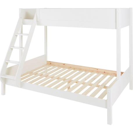 Lit superposé pin massif leopold Blanc 4 - vertbaudet enfant 