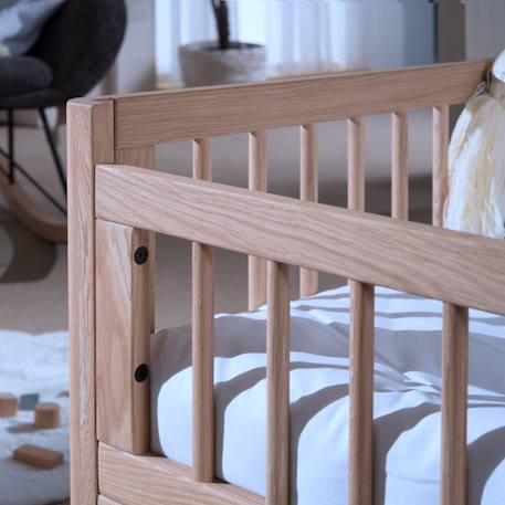 Petit lit enfant en chêne massif  romane Bois naturel 3 - vertbaudet enfant 