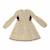 Robe liberty  à manches longues   margot Jaune marron 5 - vertbaudet enfant 