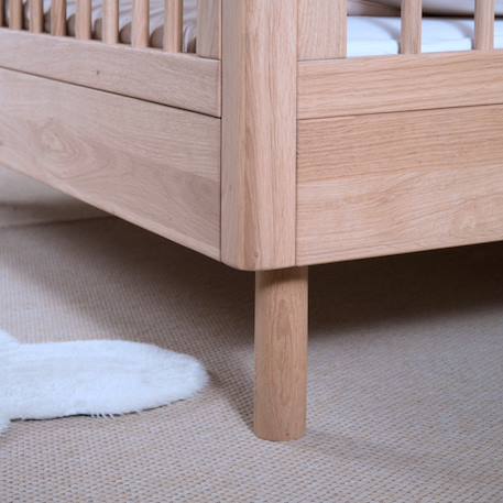 Petit lit enfant en chêne massif  romane Bois naturel 4 - vertbaudet enfant 