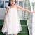 Robe cérémonie bohème   tulle    alizee Blanc cassé doré 6 - vertbaudet enfant 