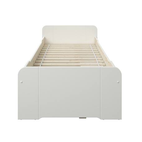 Lit multi-rangements pin massif  basile Blanc 6 - vertbaudet enfant 