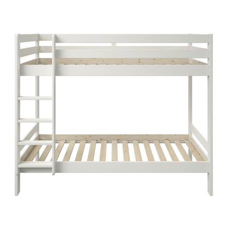 Lit superposé et lit gigogne pin massif   basile Blanc+Gris 4 - vertbaudet enfant 