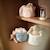 Panier de rangement cosy knit ivory (14 x 18 cm) Bleu+Ecru 5 - vertbaudet enfant 