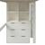 Lit mezzanine avec rangements et fauteuil convertible arthur Blanc+Blanc-bois 4 - vertbaudet enfant 