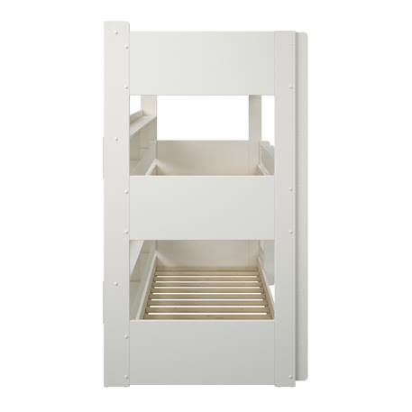Lit superposé triple avec rangements pin massif  edouard Blanc 6 - vertbaudet enfant 