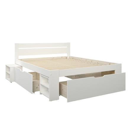 Lit multi-rangements pin massif  arthur Blanc 5 - vertbaudet enfant 