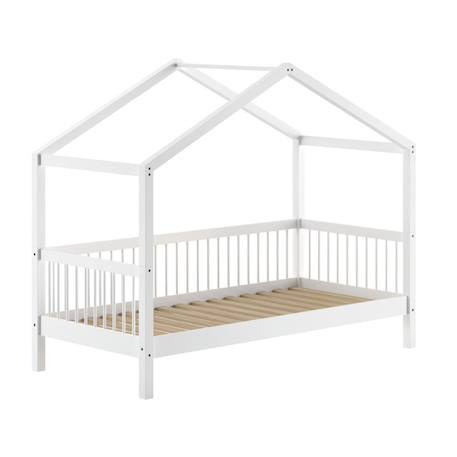 Lit cabane en hêtre massif  aubane Blanc 3 - vertbaudet enfant 