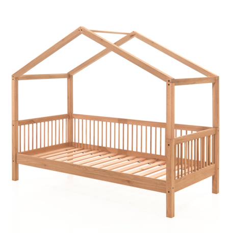 Lit cabane en chêne massif  romane Bois naturel 5 - vertbaudet enfant 