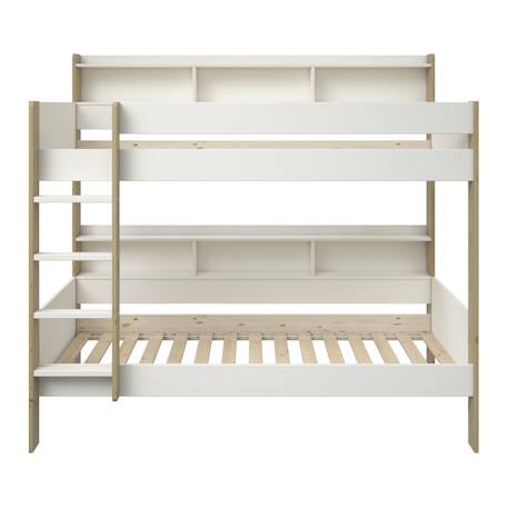 Lit superposé avec rangements pin massif  edouard Blanc+Bois 11 - vertbaudet enfant 