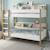 Lit superposé avec rangements pin massif  edouard Blanc+Bois 7 - vertbaudet enfant 