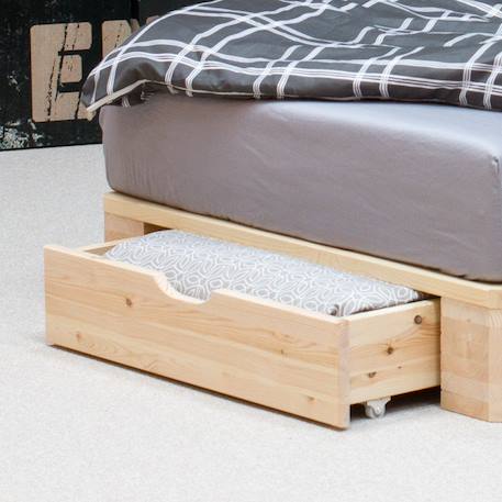 Lit palette pin massif  siméon Bois naturel 2 - vertbaudet enfant 