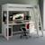 Lit mezzanine avec bureau pin massif  edouard Blanc 1 - vertbaudet enfant 