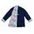 Veste chinoise    réversible fleurie   kim Bleu marine bleu turquoise+Bleu marine rouge 4 - vertbaudet enfant 