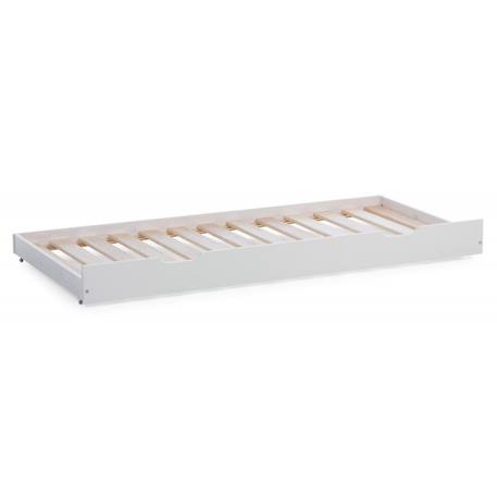 Tiroir lit gigogne pin massif  lilja Blanc 1 - vertbaudet enfant 