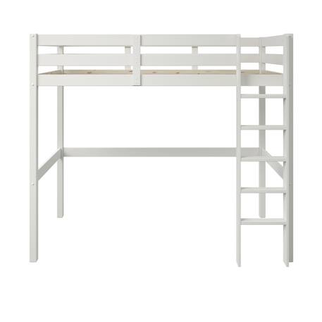 Lit mezzanine avec armoire et fauteuil convertible arthur Blanc+Blanc-bois 4 - vertbaudet enfant 