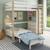 Lit mezzanine avec rangements et fauteuil convertible arthur Blanc+Blanc-bois 8 - vertbaudet enfant 