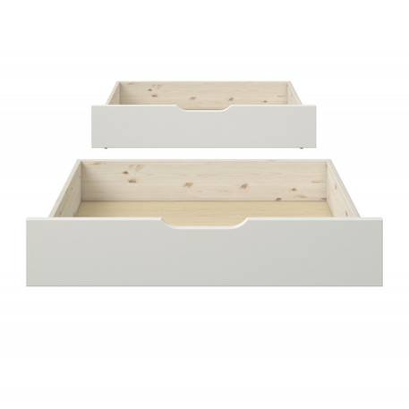 Paire de tiroirs pin massif basile Blanc 3 - vertbaudet enfant 