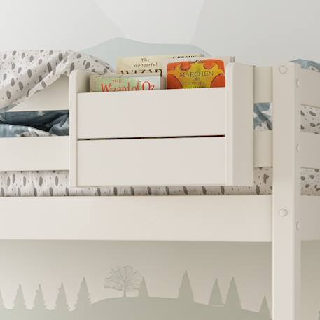 Lit mezzanine avec rangements et fauteuil convertible arthur Blanc+Blanc-bois 3 - vertbaudet enfant 